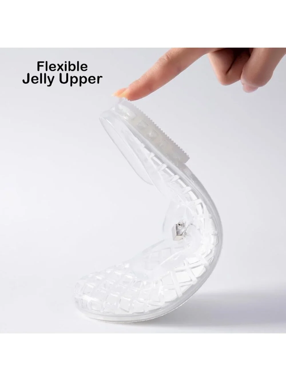 Women's White Mary Jane Jelly Mule Flat Sandals Waterproof Beach Pool Comfort